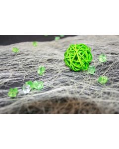 Petites boules en rotin - vert