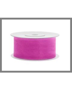 Ruban organdi 38 mm - fuchsia