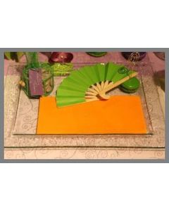 Serviettes - mandarine - x50