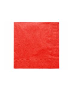 20 Serviettes jetables rouge