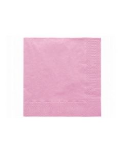 20 Serviettes jetables rose