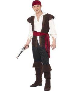 Déguisement homme piratedes mers - Taille L