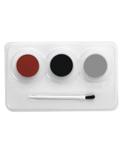 Kit maquillage 3 couleurs - rouge noir gris