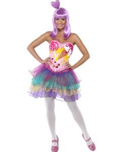 Déguisement femme Reine des bonbons - Taille XS