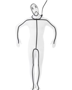 Déguisement seconde peau homme pendu