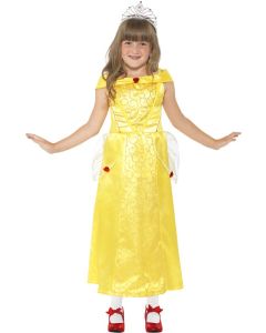 Déguisement fille Princesse Beauté jaune - Taille 4/6 ans (S)