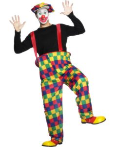 Déguisement adulte clown multicolore - Taille L