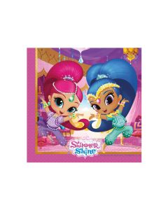 20 Serviettes anniversaire Shimmer & Shine 