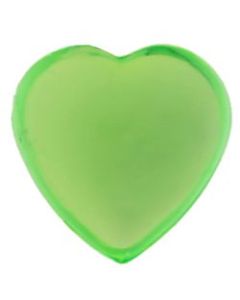 Strass coeur autocollant - vert