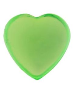 Strass coeur autocollant - vert