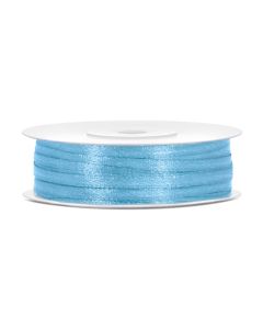 Ruban satin 3 mm - bleu ciel