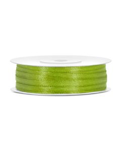 Ruban satin 3 mm - vert pomme