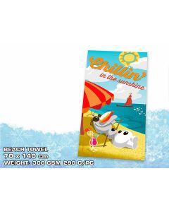 Serviette de plage Reine des Neiges - Olaf