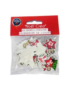 24 embellisseurs pour calendrier de l’Avent