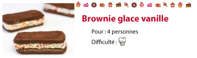 recette brownie glace vanille