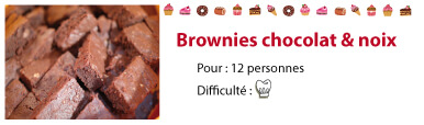 recette brownie chocolat et noix