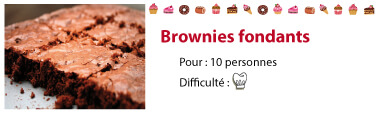 recette brownie fondant