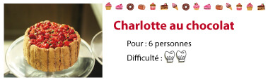 recette charlotte chocolat