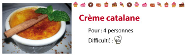 recette creme catalane