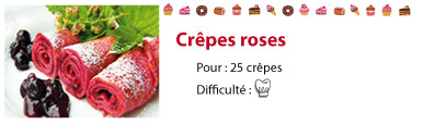 recette crepe rose