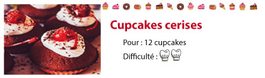 recette cupcake cerise