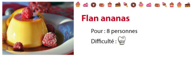 recette flan ananas