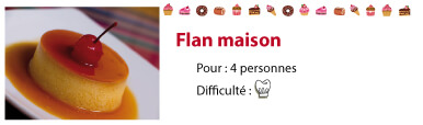 recette flan maison