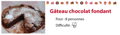 recette gâteau au chocolat