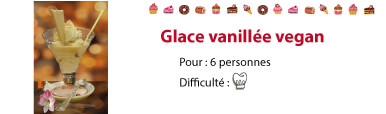 recette glace vanille vegan