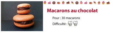 recette macarons au chocolat