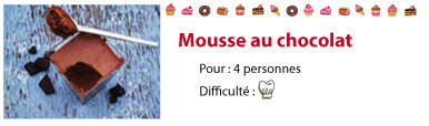 recette mousse au chocolat