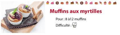 recette muffins myrtilles