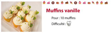 recette muffins vanille