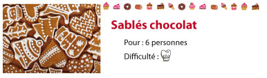 recette sables chocolat