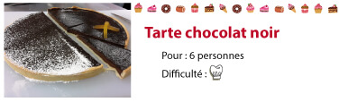 recette tarte chocolat noir