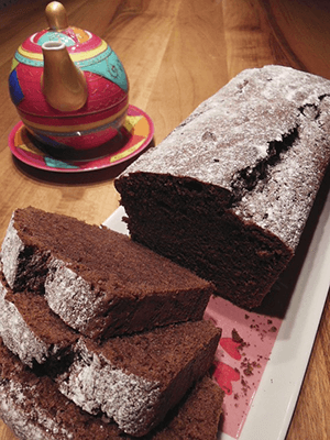 gateau cake chocolat noir