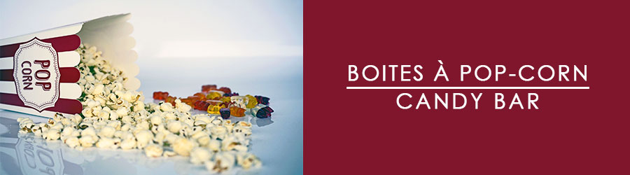 boites a pop-corn candy bar anniversaire